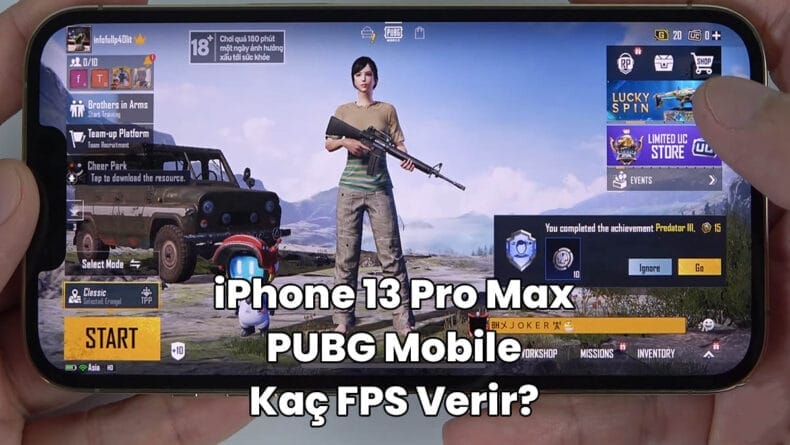 iphone 13 pro max pubg mobile kaç fps verir