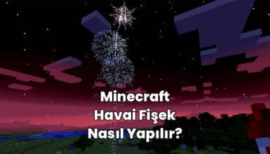 minecraft havai fişek nasıl yapılır