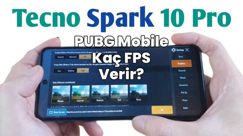 tecno spark 10 pro pubg mobile kaç fps verir